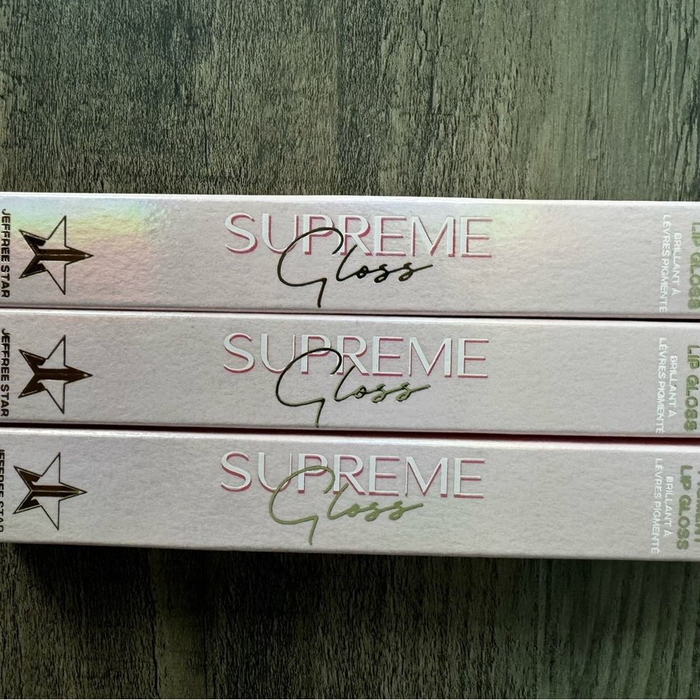 Jeffree Star Supreme Gloss Bundle of 3 Watermelon Soda,Everybody Knows,Pink Soda